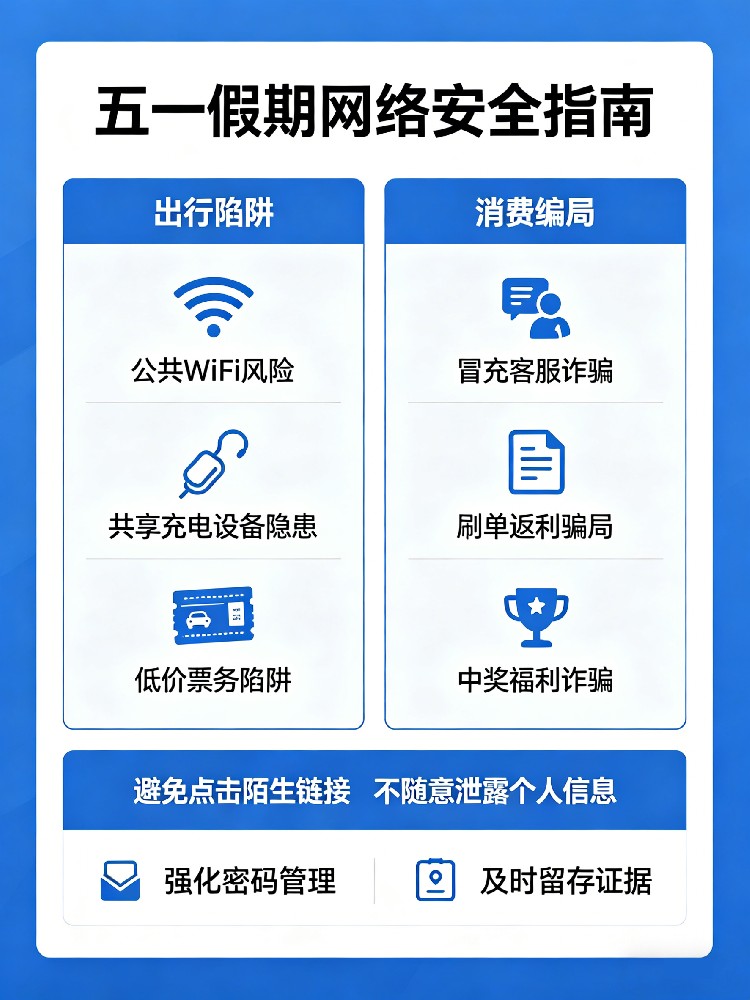 网警发布五一网络安全指南