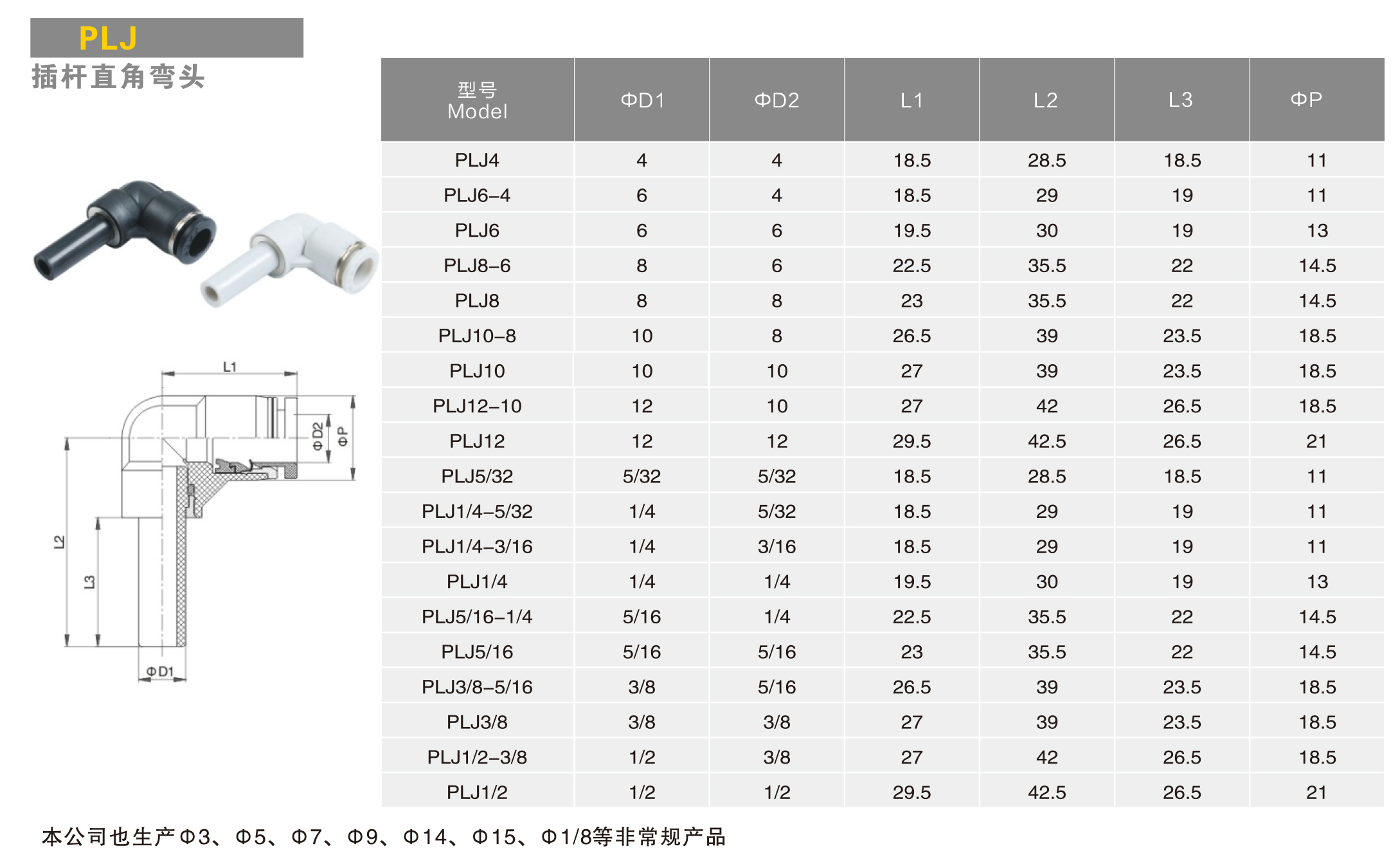 弯管快插弯头-PLJ